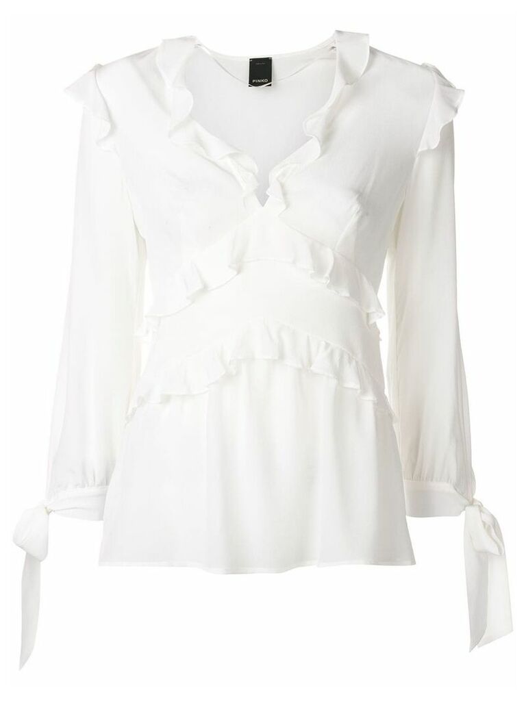 Pinko ruffled blouse - White