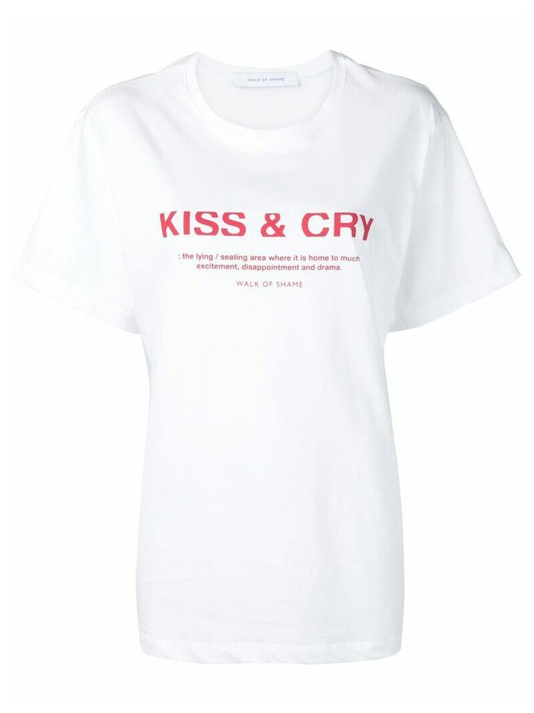 Walk Of Shame 'Kiss & Cry' T-shirt - White