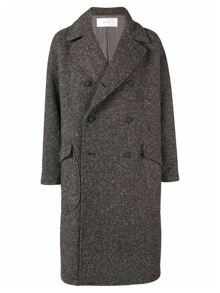 Julien David classic double-breasted coat - Brown