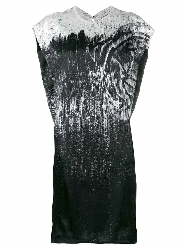 Poiret metallic print dress - Black