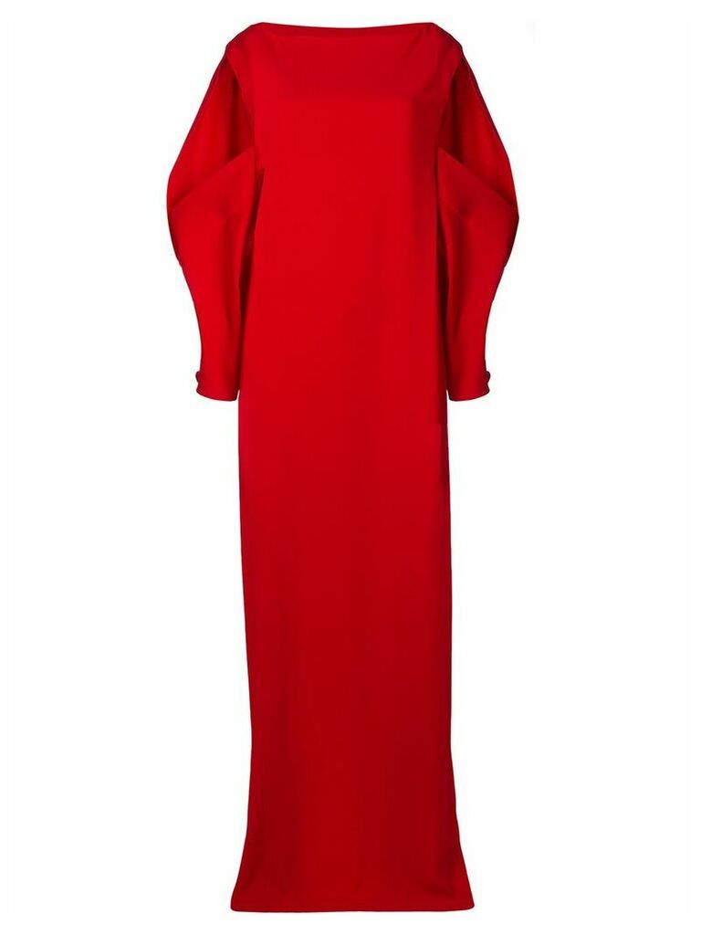 Chalayan cut-out shoulder gown - Red