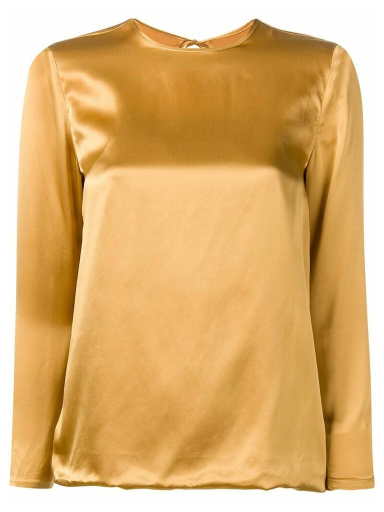 Marques'Almeida back tie fastened blouse - GOLD