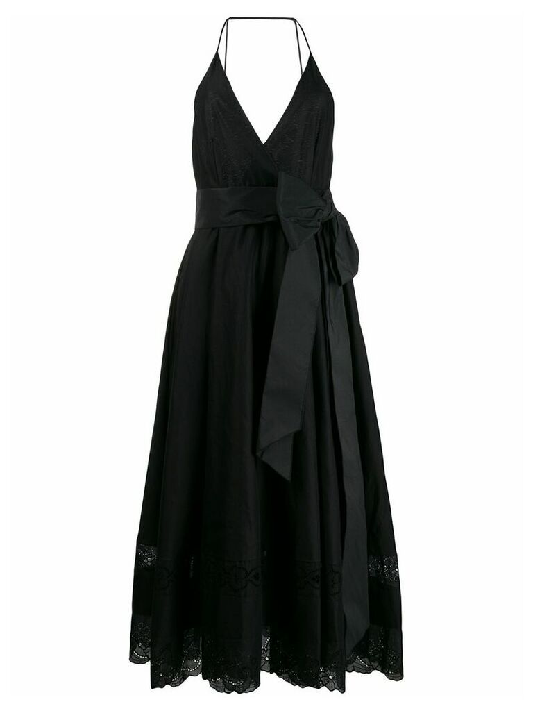 Nº21 bow embellished midi dress - Black
