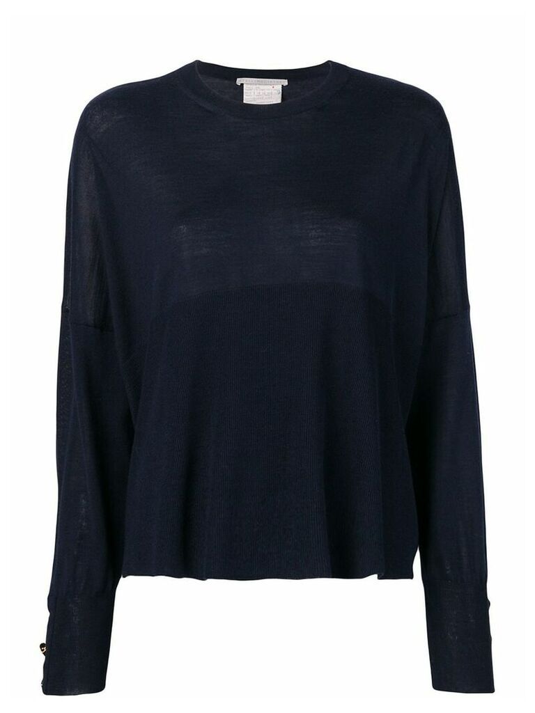 Stella McCartney relaxed fit knitted top - Blue