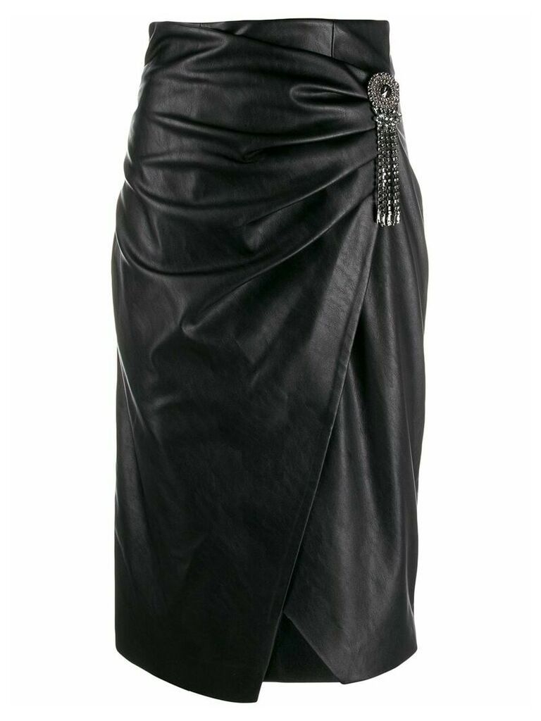 Pinko embellished wrap pencil skirt - Black