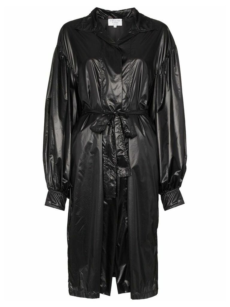 Collina Strada bin-bag style trench coat - Black