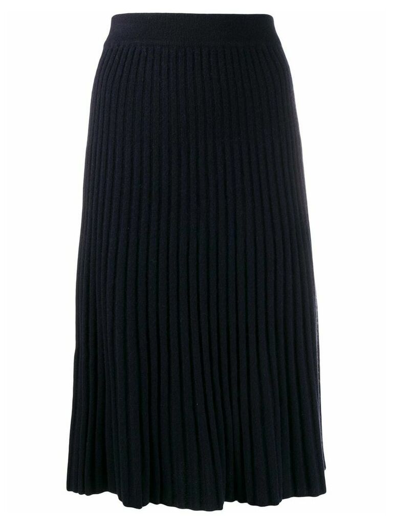 N.Peal ribbed cashmere skirt - Blue