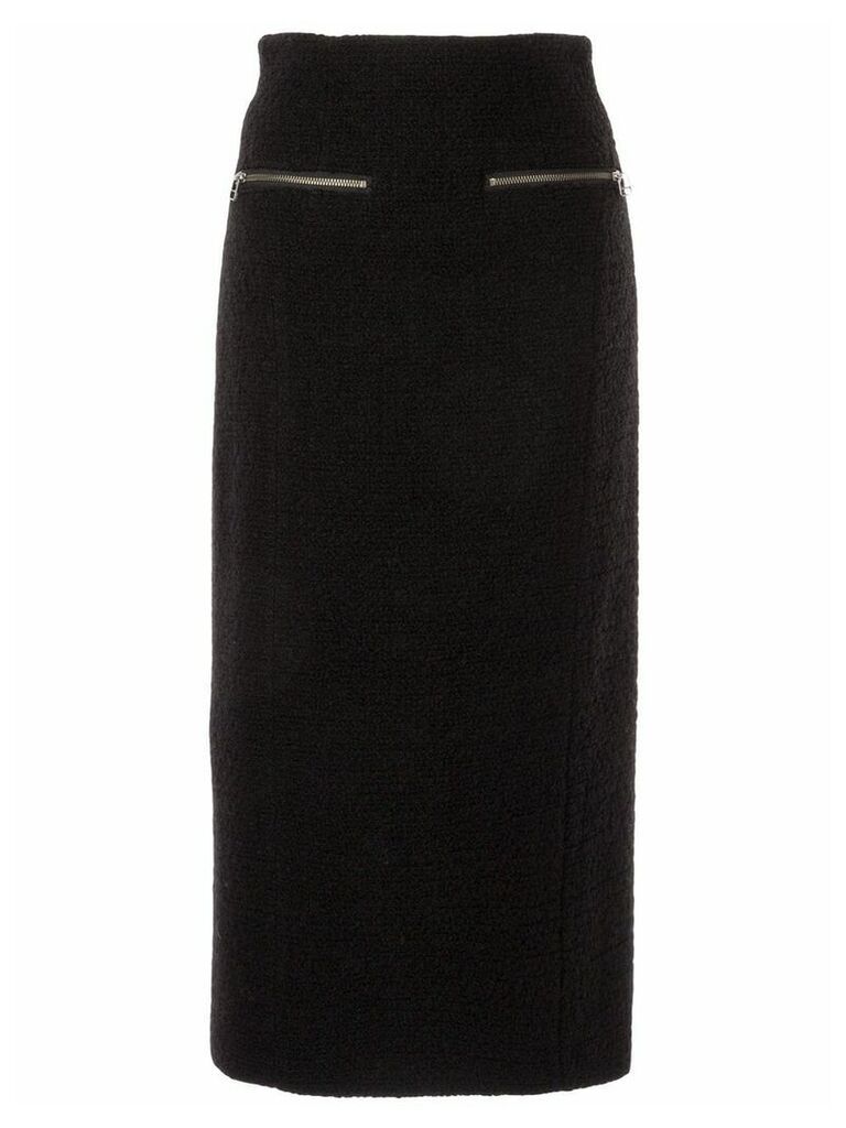 Muller Of Yoshiokubo mid-length fleece skirt - Black