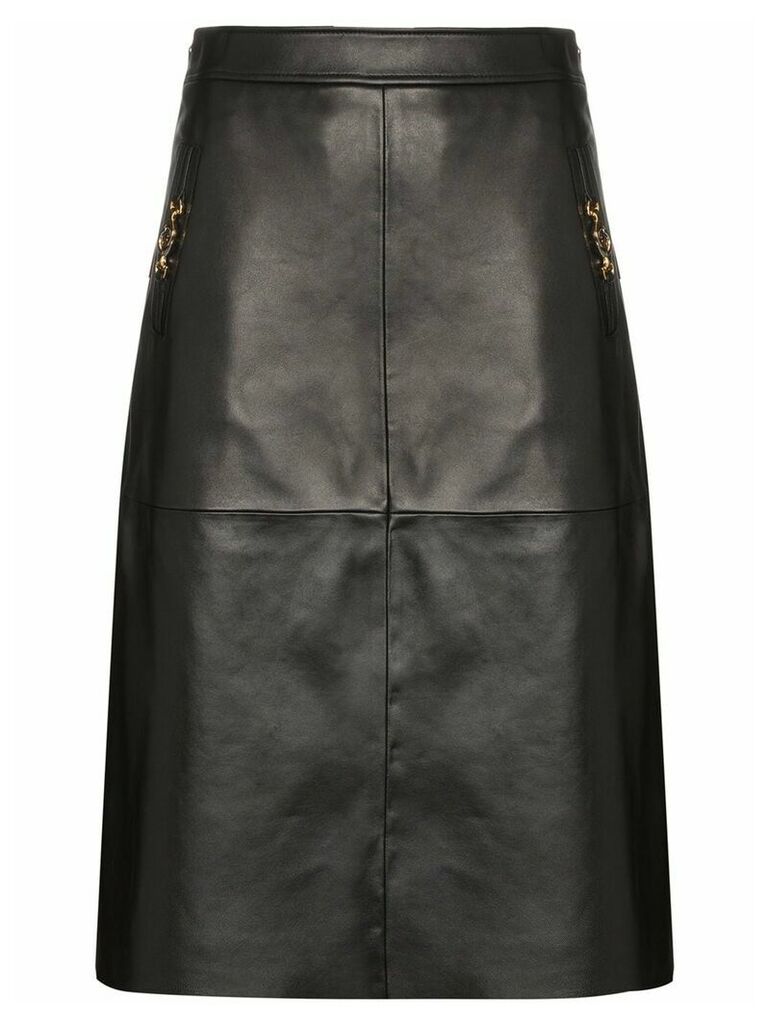 Gucci Interlocking G Horsebit motif skirt - Black