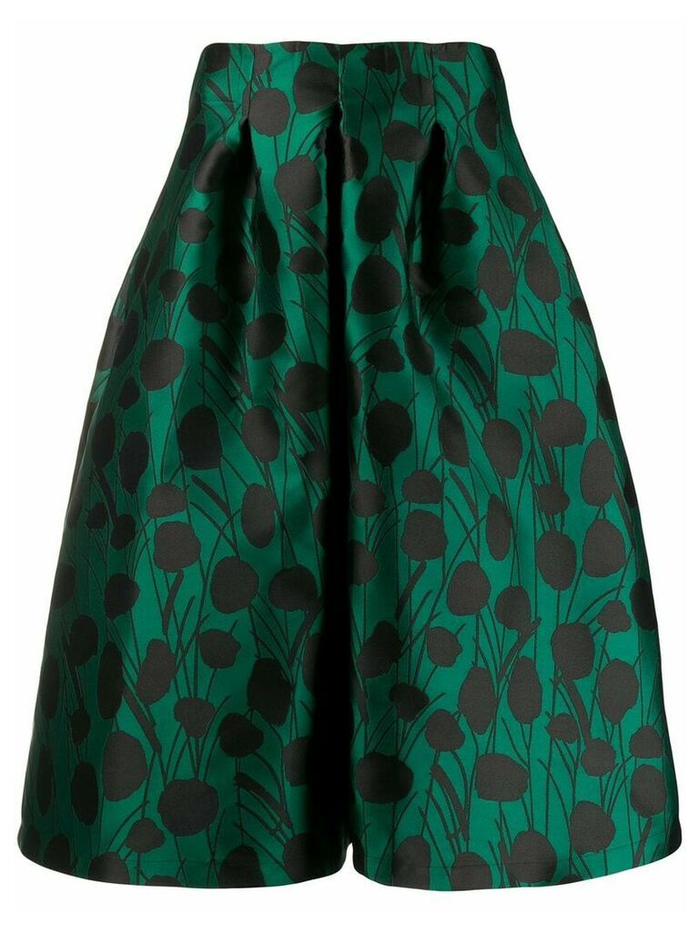 La Doublej x Mantero Macaron flared skirt - Green
