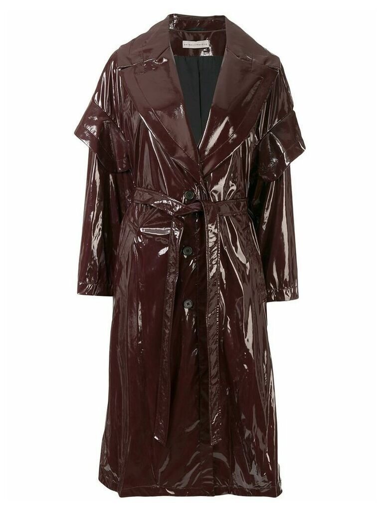 Palmer//Harding Unison belted trench coat - Red