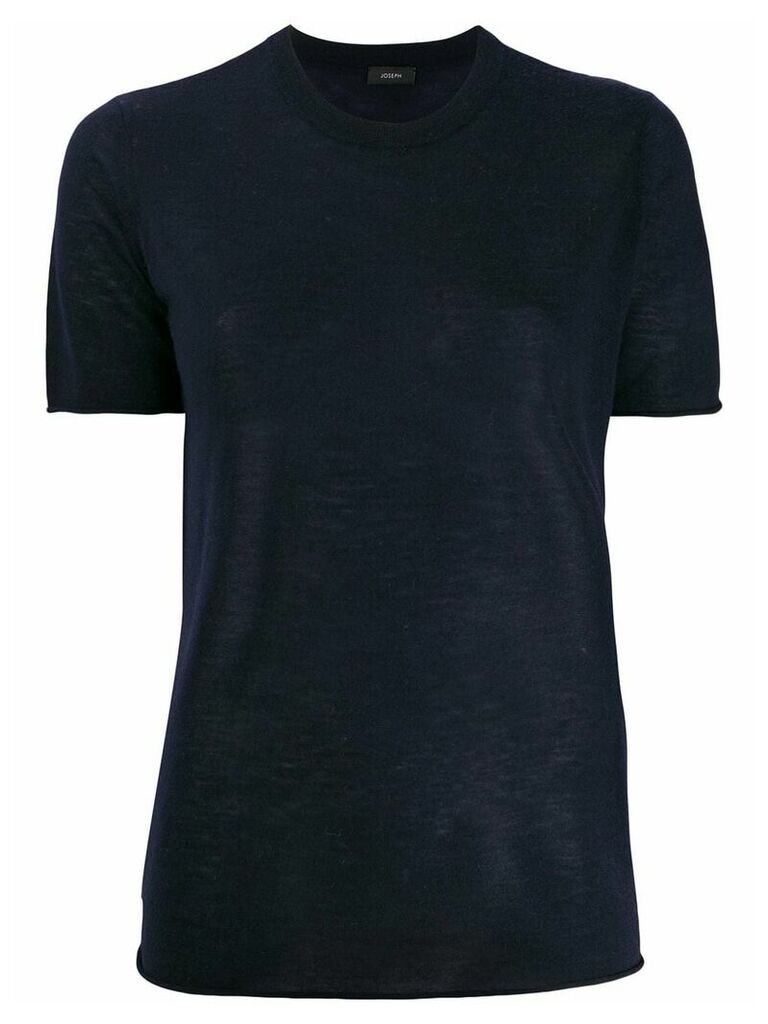 Joseph cashmere crew-neck T-shirt - Blue