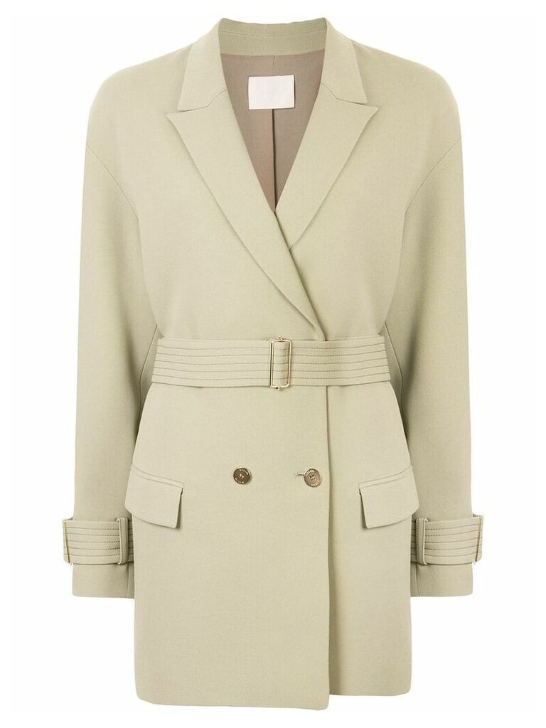 Dion Lee Cady cocoon coat - Green