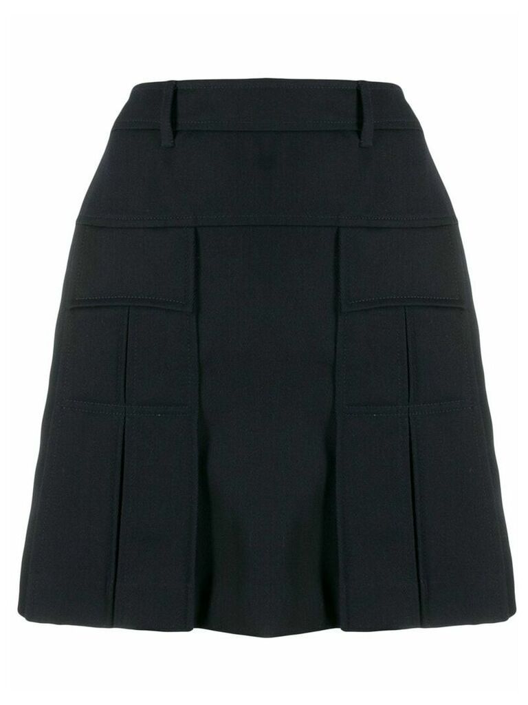 Prada high waist pleated skirt - Blue