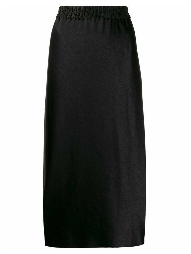 Theory elasticated-waistband midi skirt - Black