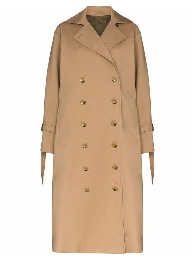 Totême double-breasted trench coat - Brown