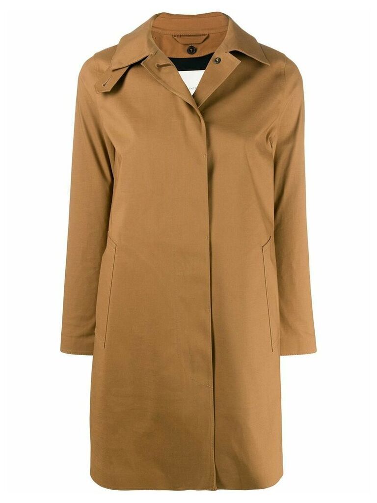 Mackintosh concealed fastening trench coat - NEUTRALS