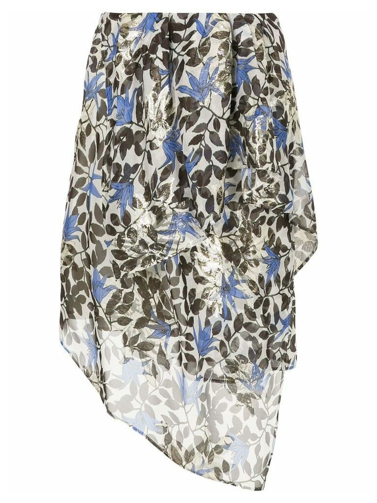 Christian Wijnants floral asymmetric skirt - Multicolour