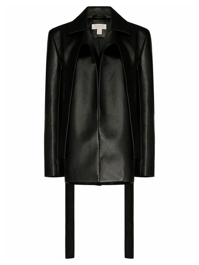 Materiel long-sleeve loose-fit blazer - Black