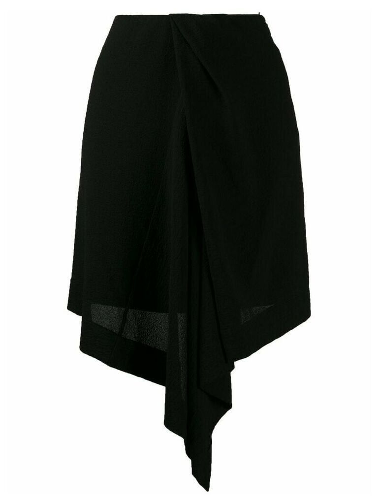 Nina Ricci lightweight asymmetric skirt - Black