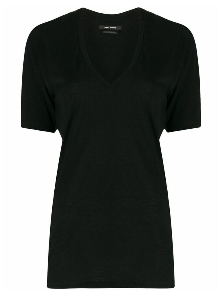 Isabel Marant v-neck T-shirt - Black