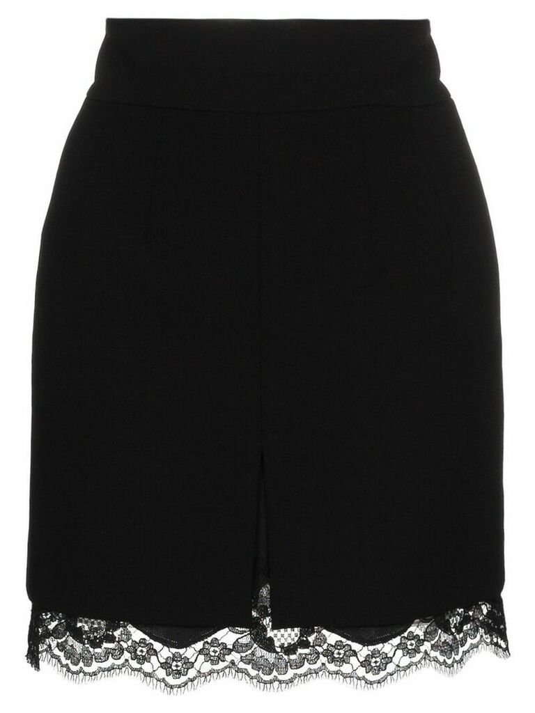 Dolce & Gabbana lace trim skirt - Black