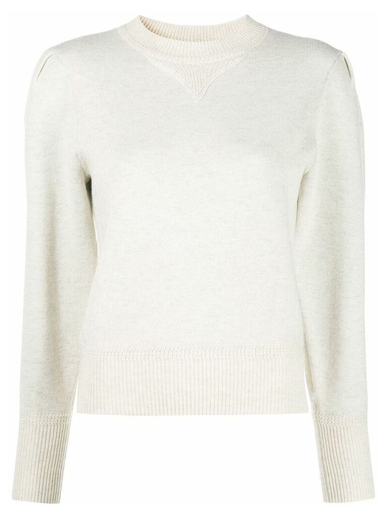 Isabel Marant Étoile pleat sleeve jumper - Neutrals