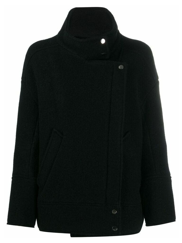 Ba & Sh double-breasted fitted coat - Black