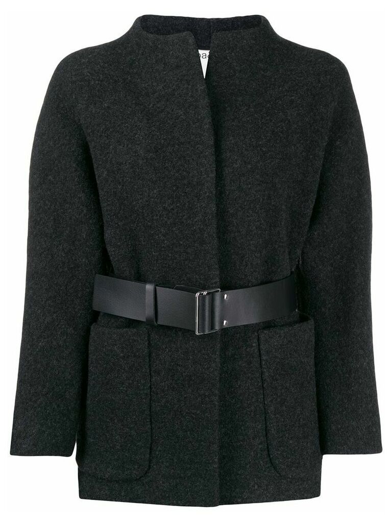 Ba & Sh Cliff belted coat - Grey