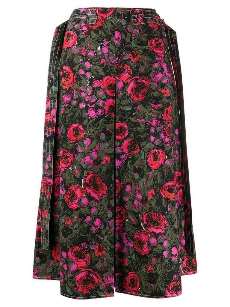 Marni Amarcord print a-lined skirt - PINK
