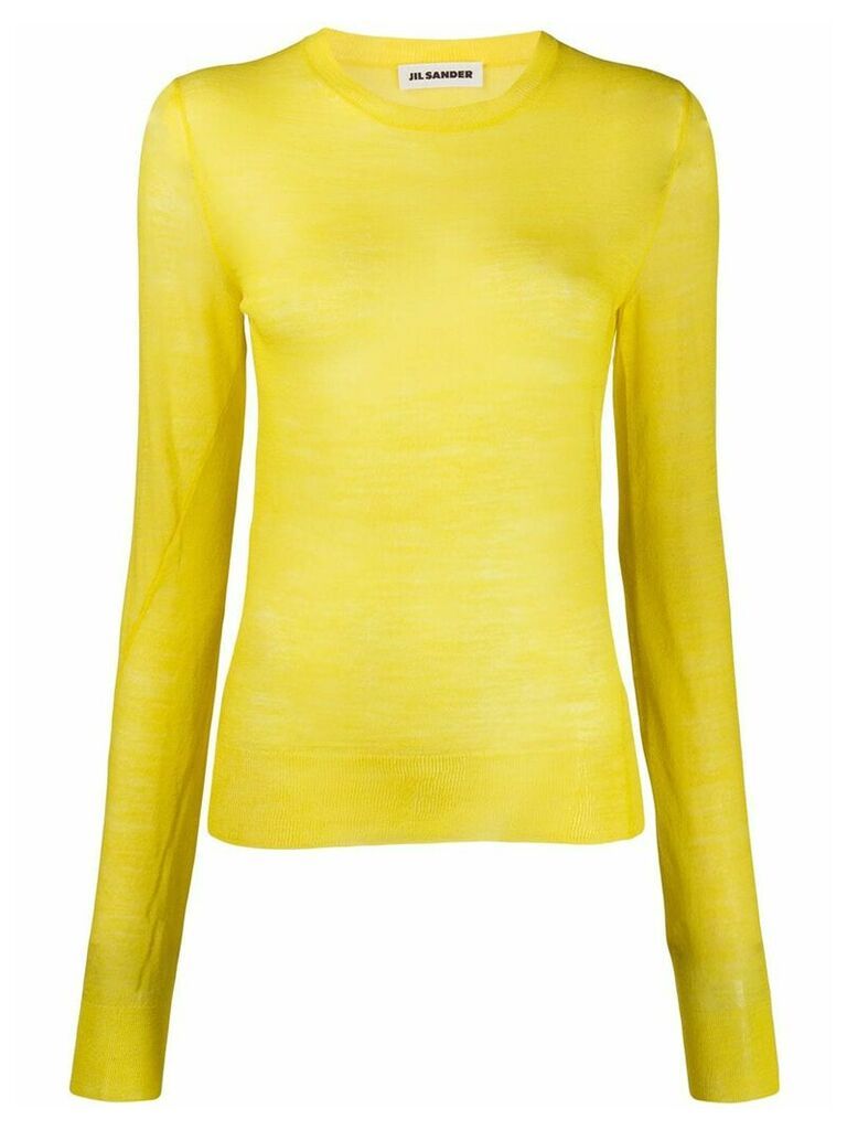 Jil Sander fine knit jumper - Yellow