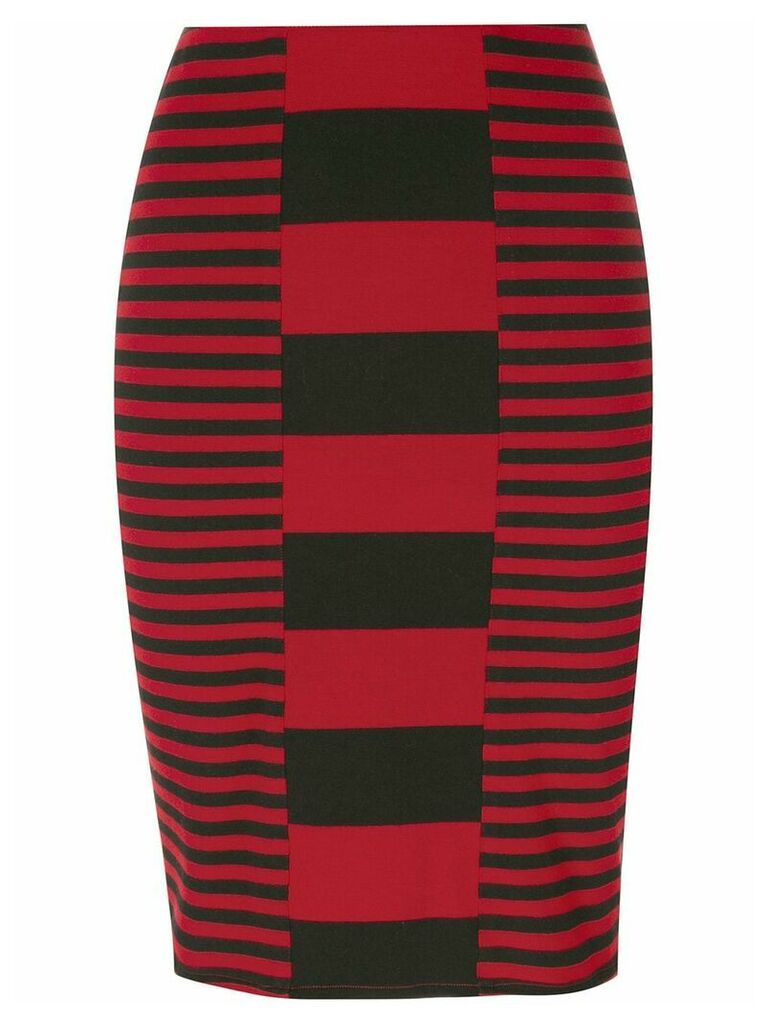 Jean Paul Gaultier Pre-Owned striped short skirt - Black