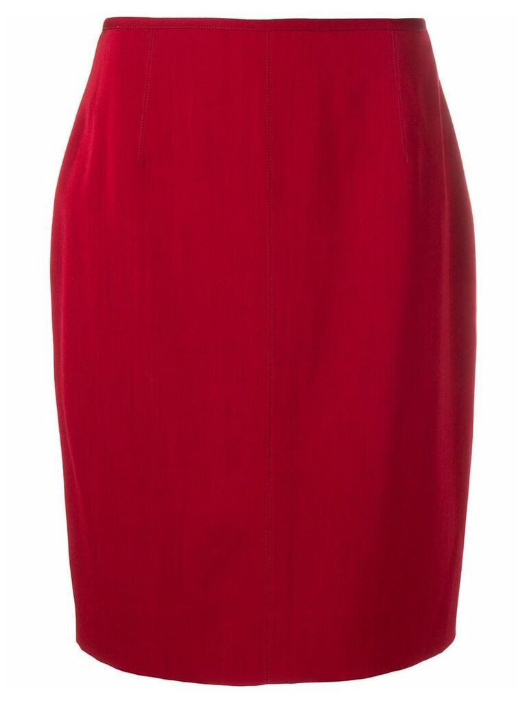 Jean Paul Gaultier Pre-Owned 1980's straight skirt - Red