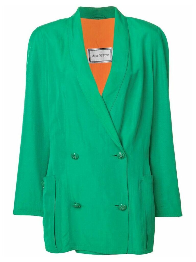 Versace Pre-Owned double-breasted blazer - Green