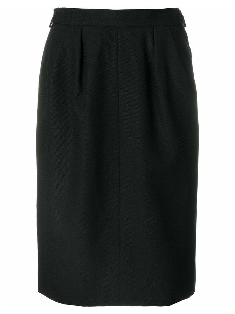 Yves Saint Laurent Pre-Owned high-waisted tulip skirt - Black