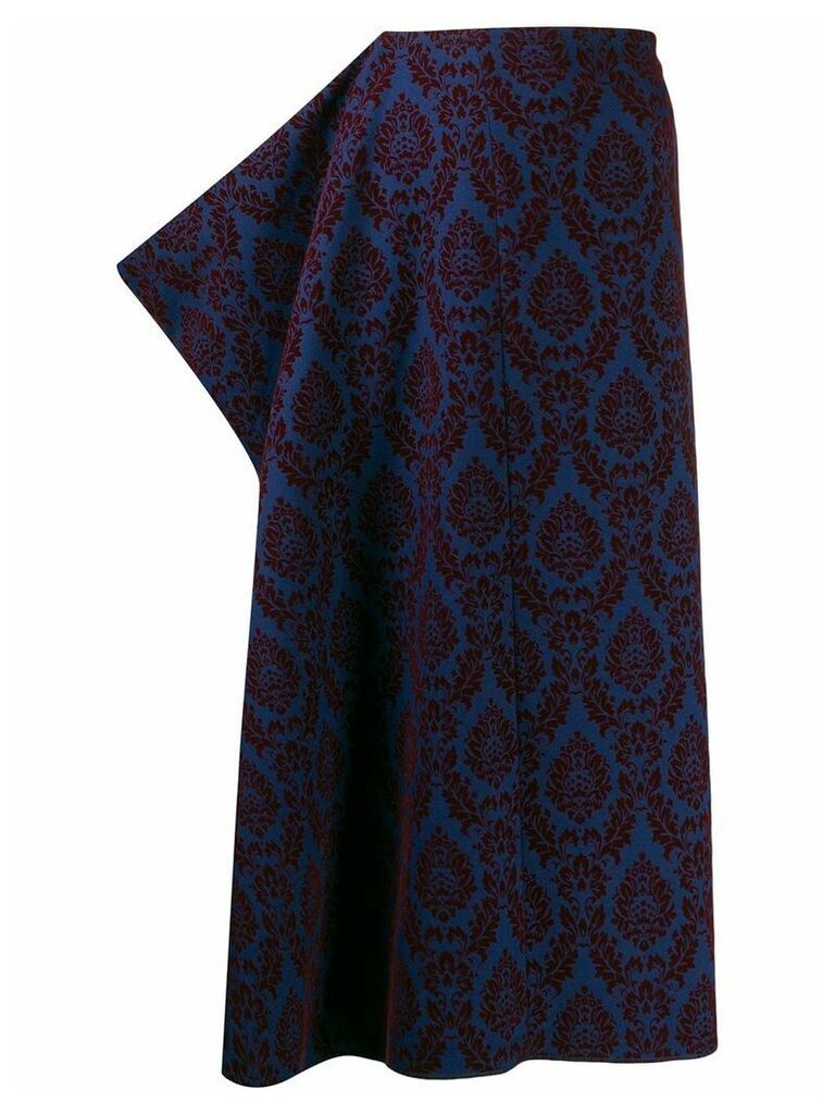 Comme Des Garçons Pre-Owned 1996 paisley print skirt - Blue