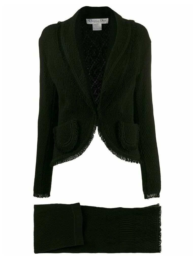 Christian Dior 1997 jacket and skirt set - Black