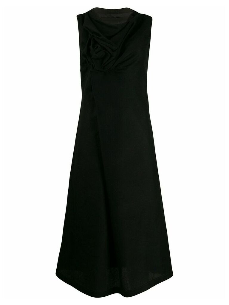 Comme Des Garçons Pre-Owned 1997 flower detail dress - Black