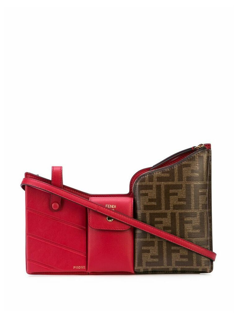 Fendi FF 3 pockets mini bag - Red