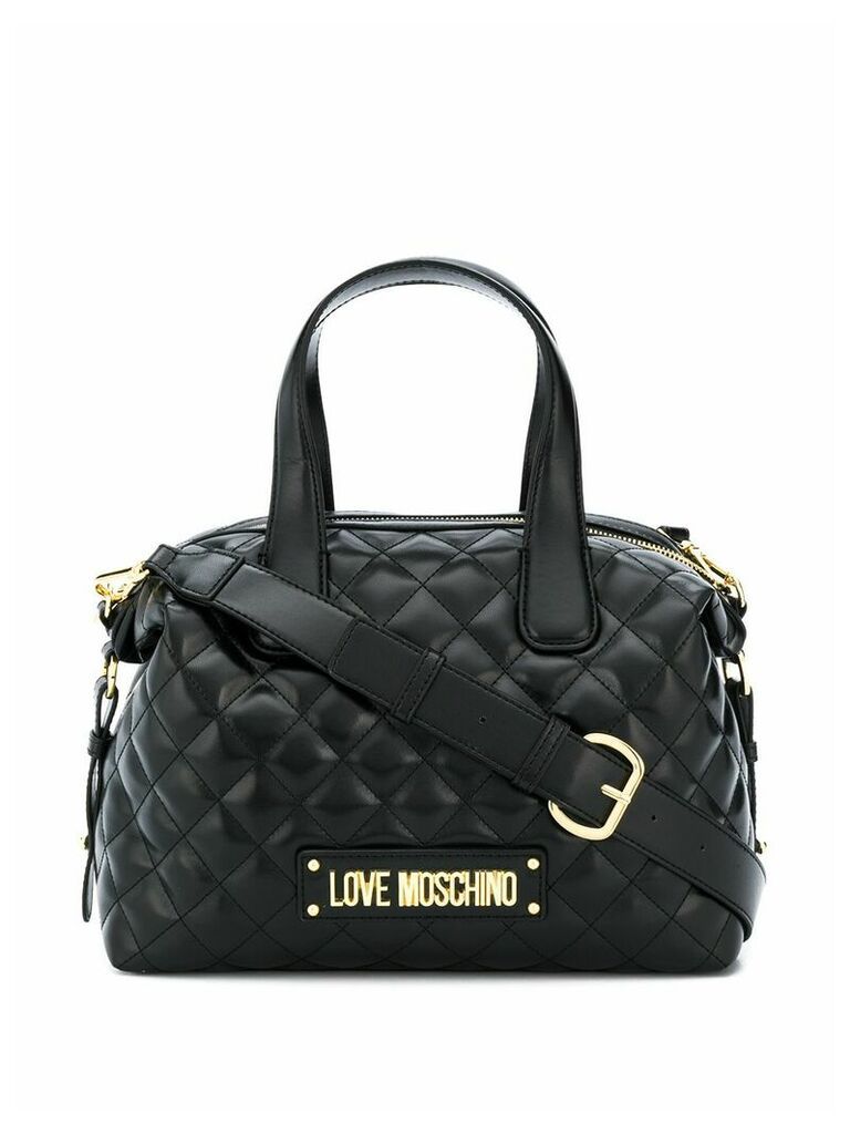 Love Moschino quilted tote bag - Black