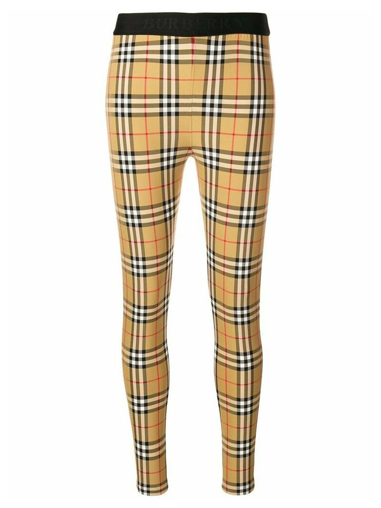 Burberry Vintage check leggings - Brown