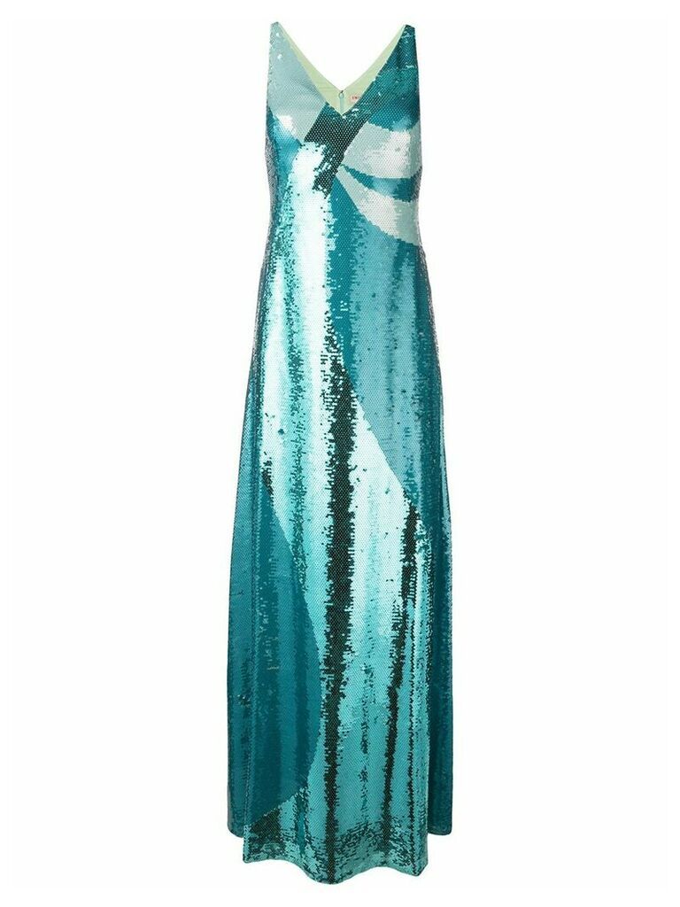 Emilio Pucci sequin evening dress - Blue