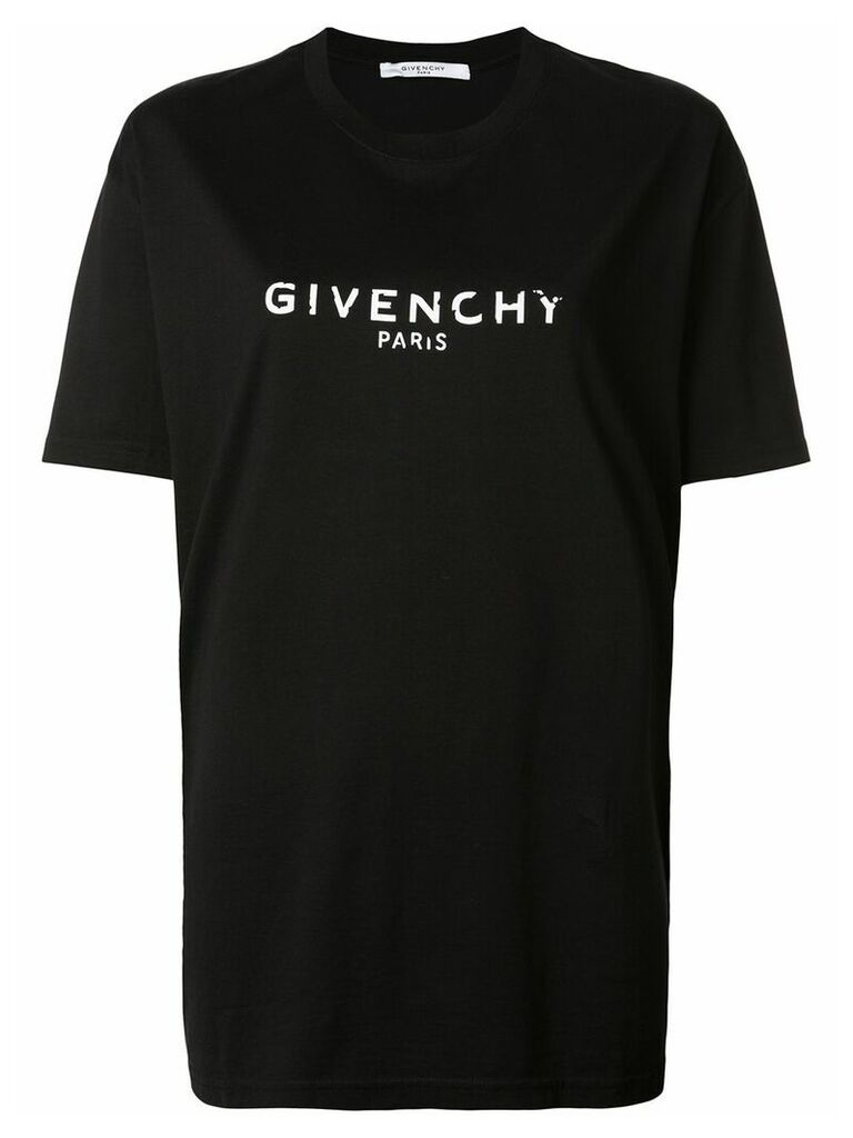 Givenchy oversized logo print T-shirt - Black