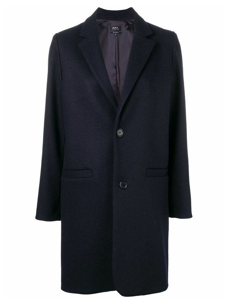 A.P.C. loose fitted coat - Blue