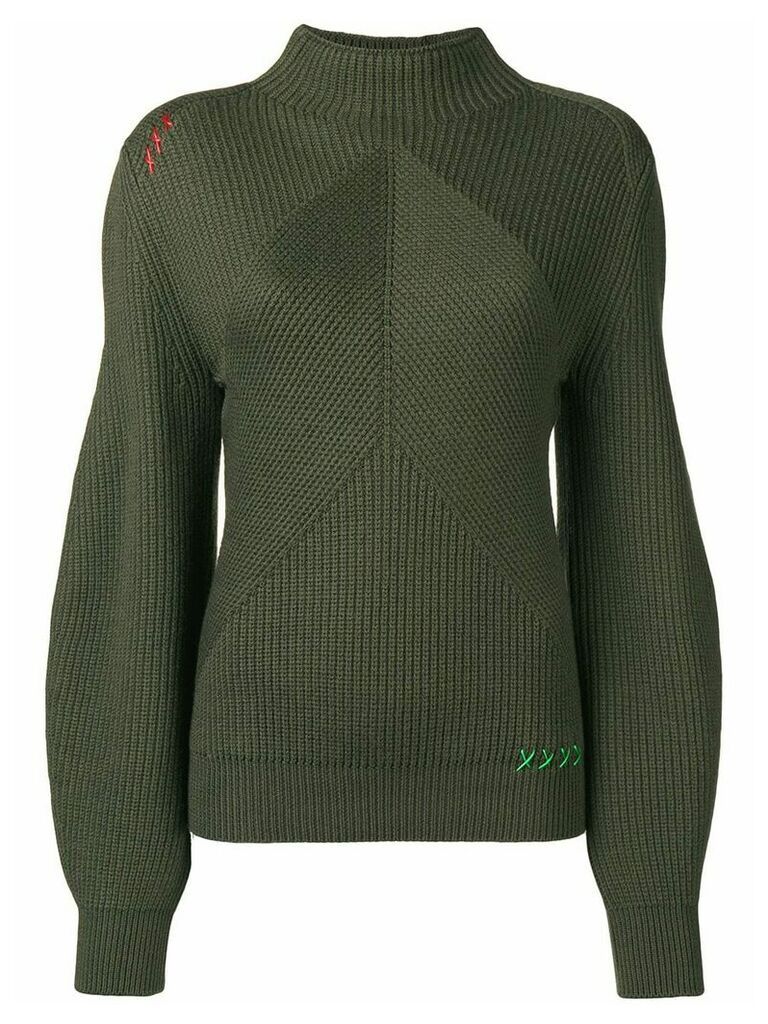 Carven structured knit sweater - Green