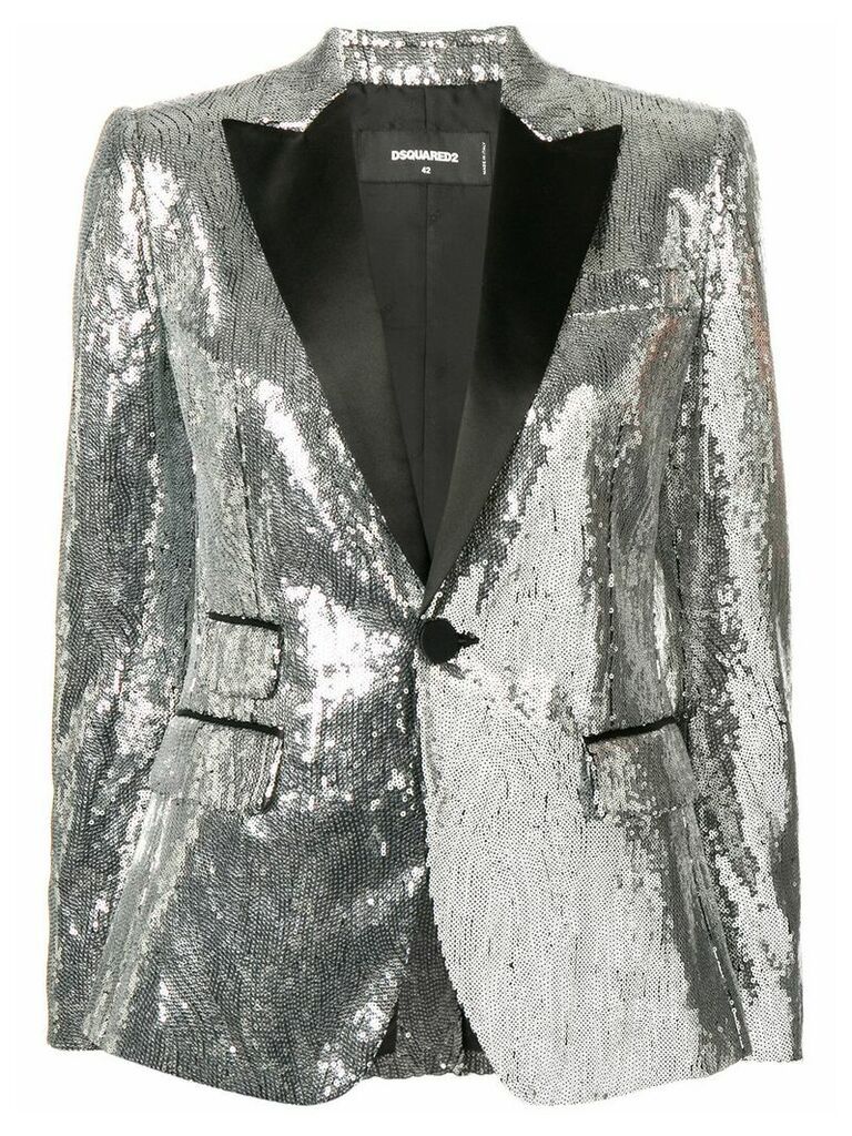 Dsquared2 sequin embellished blazer - SILVER