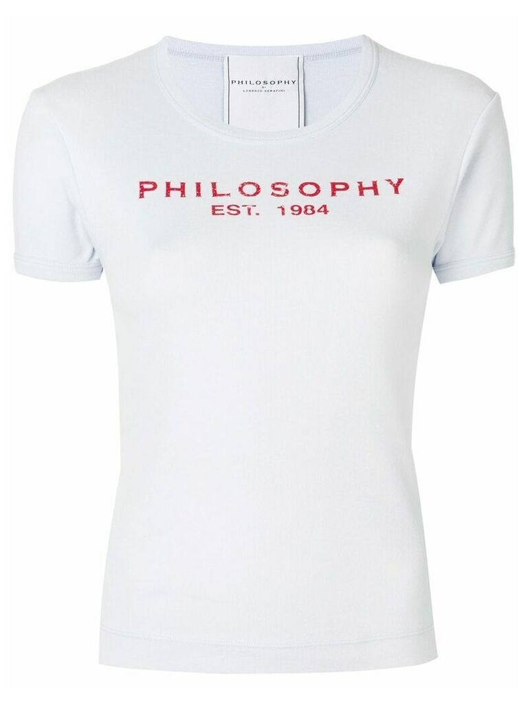Philosophy Di Lorenzo Serafini logo-print T-shirt - Blue