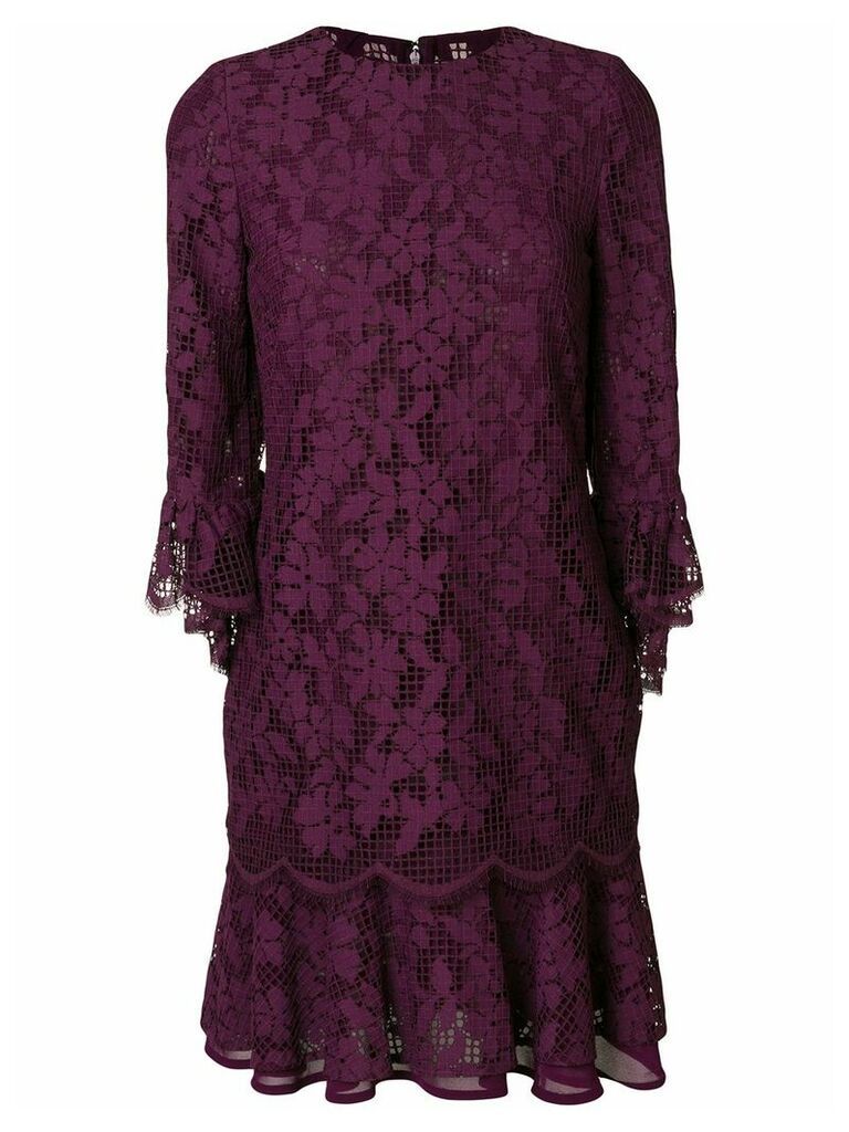 Talbot Runhof floral lace dress - PINK