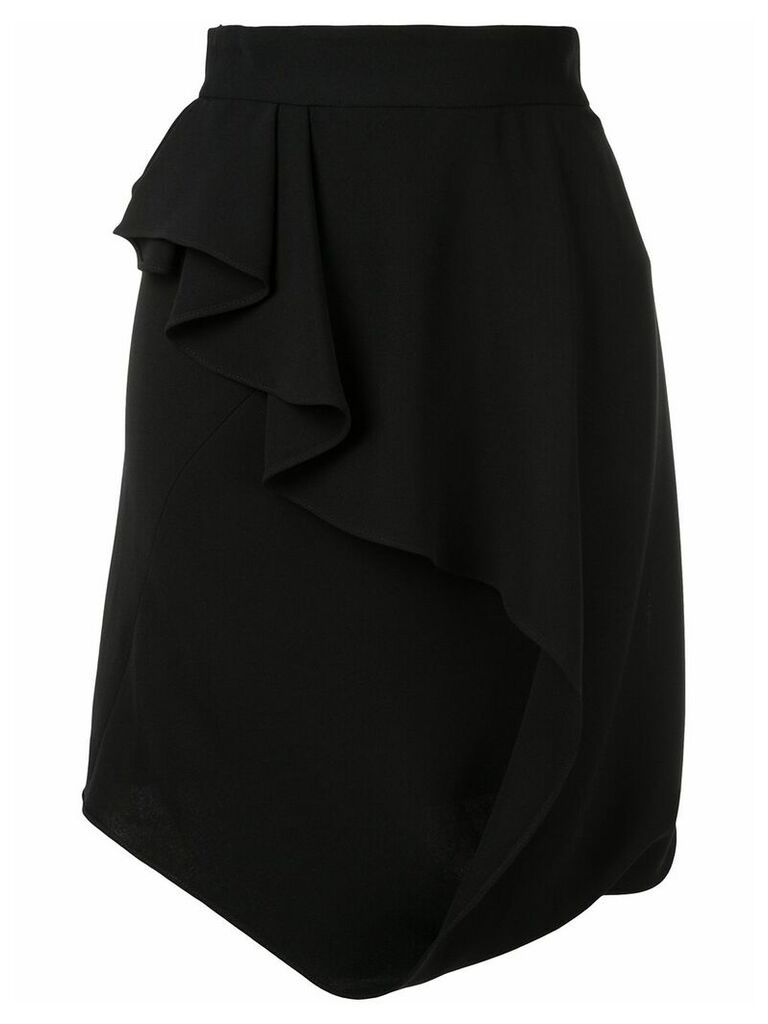 Bianca Spender asymmetric straight skirt - Black
