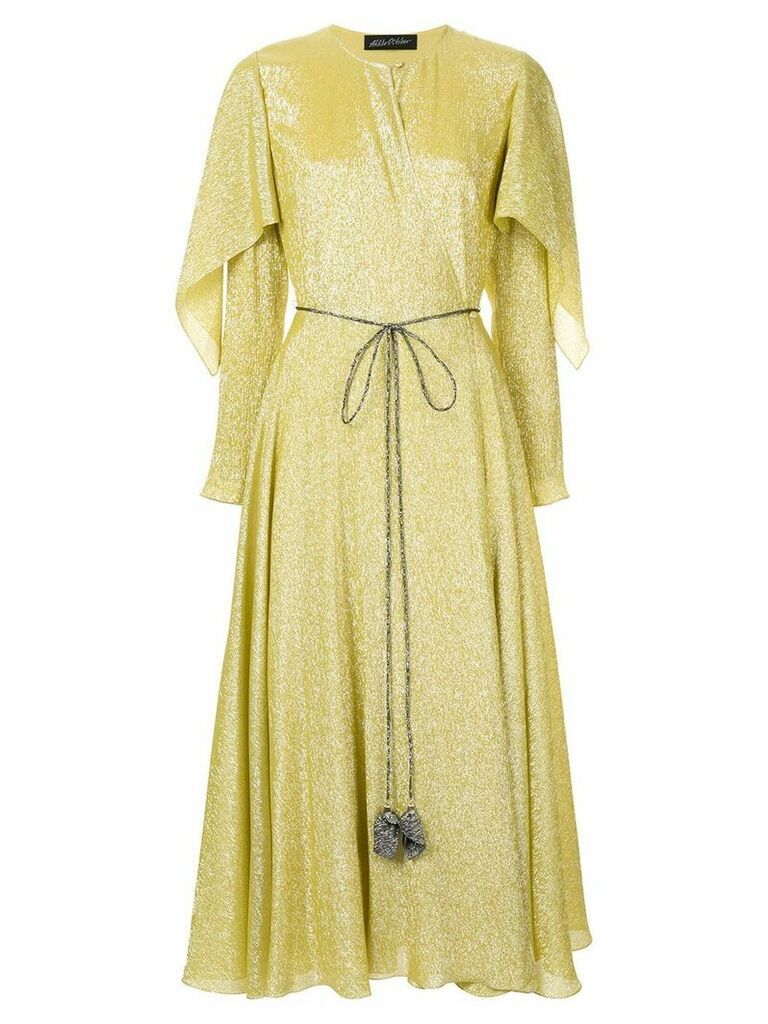 Anna October cape wrap dress - Yellow